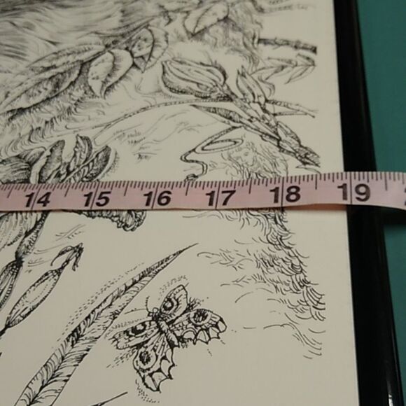 Paul Anthony Lee Surrealistic Memories 1975 Black and White Fox Art Print - Picture 7 of 7